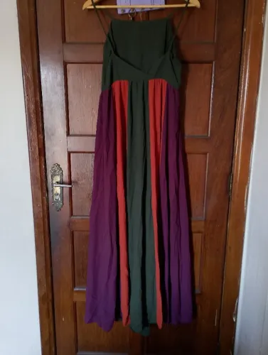 Vestido longo verão colorido 