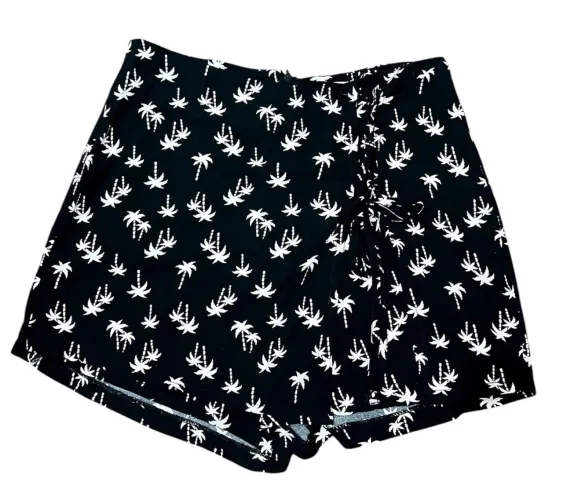 Short-saia estampado com amarração