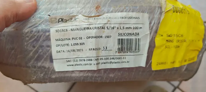 Mangueira Cristal 5/16" x 1,5 mm 100m - Silicone