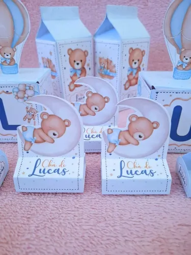 Decoração Chá de Bebê - Caixinhas pra colocar doce, lembrancinha 