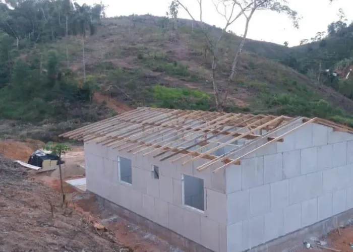 Casas pré-moldadas , Alvenaria - Blocos de construção