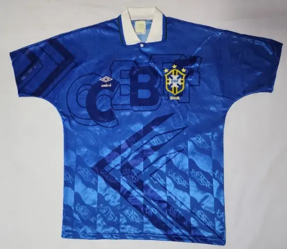 Raríssima Camisa 2 da Seleção Brasileira 1992 Umbro #7 Bebeto Futebol