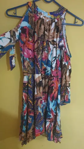 Vestido estampado tamanho G