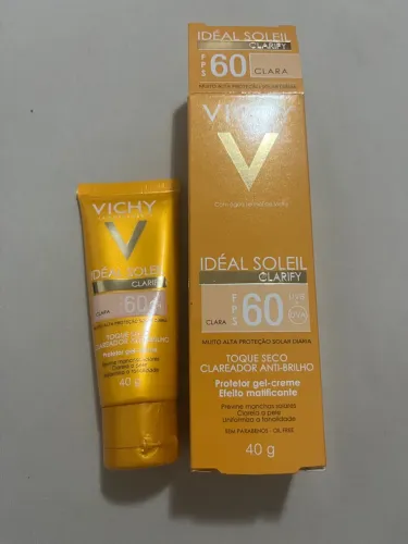 Protetor Solar Vichy Ideal Soleil Clarify FPS60 40g