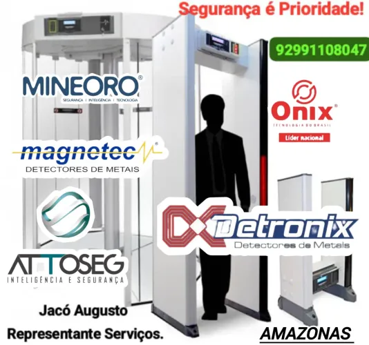 Conserto de porta giratória com detector de metais e portais