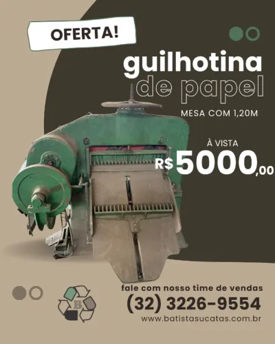 Guilhotina mecânica industrial