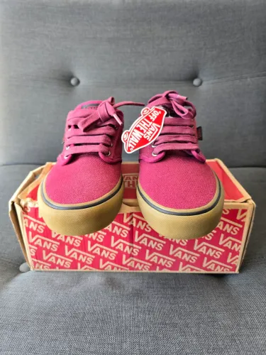 Tênis Vans Atwood 12 Oz Canvas vinho com Sola Bege - Novo!