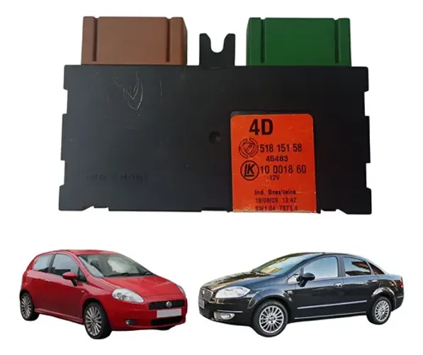 Modulo Conforto Vidro Fiat Linea Punto 2008 2012 51815158 Preto