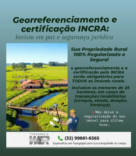 TOPOGRAFIA / GEORREFERENCIAMENTO/ INCRA