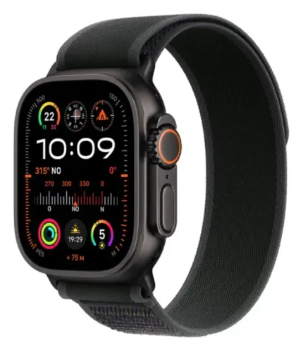 Apple Watch Ultra 2 49mm Titânio Preto Gps + Nf + Garantia Preto Mesh Preto Preto (Usado)