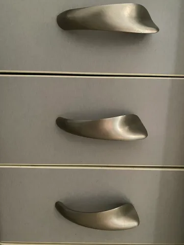 Kit 17 Puxadores armário aço inox galvanizado