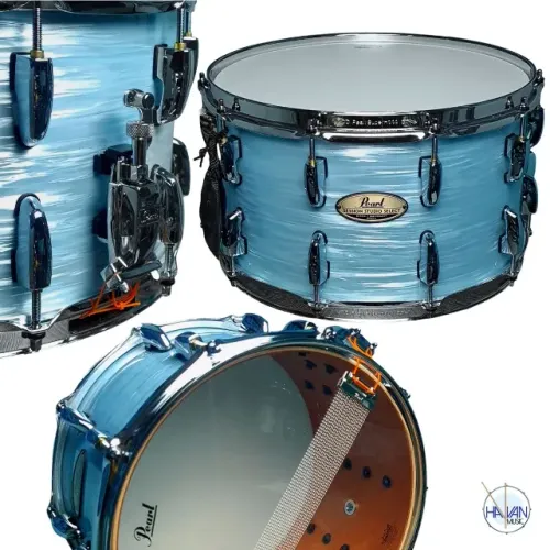 Caixa Pearl Session Studio Select Birch Ice Blue Oyster Birch / Mahogany 14X8 NOVA, ENVIO