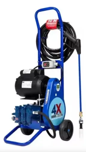 BOMBA JHF 4X MB 0143 MOVEL C/ MOTOR 2 CV MONO 220V C/ MANG 10 METROS - AZUL NEON HYDRONLUB