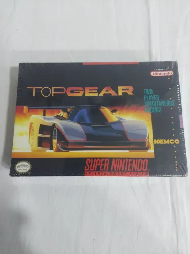 Jogo Top Gear SNES super Nintendo lacrado 