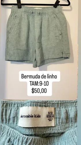 Short linho Abercrombie
