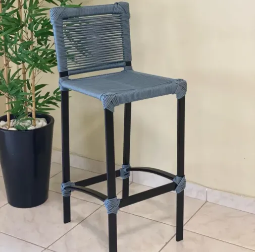 Banqueta de Corda náutica trama zig zag ( unidade )
