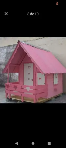 Casinha de Brinquedo Rosa