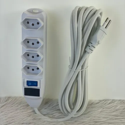 Extensão Elétrica Inteligente - 4 Tomadas e Interruptor