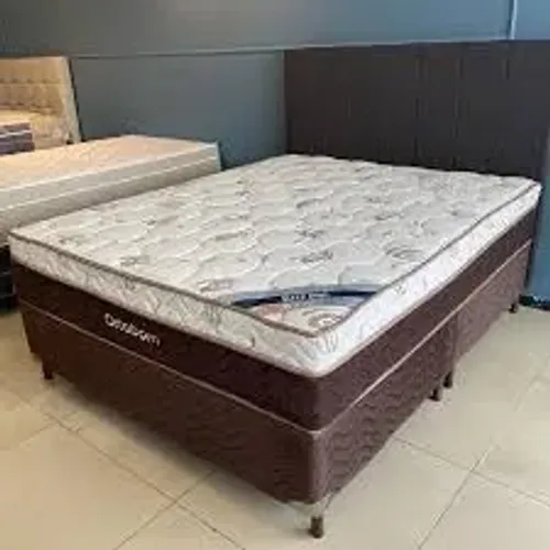 Cama Box Casal + Colchão Ortobom