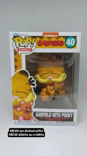 Funko Pop Garfield com Pooky - Colecionável