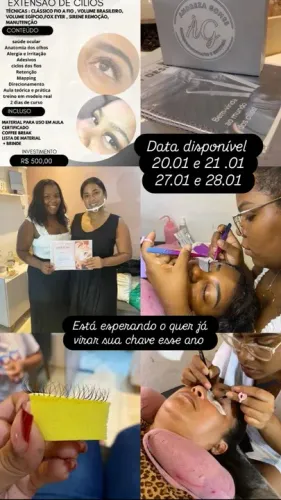 Curso de Extensão de Cílios - Aprenda a técnica e monte seu negócio!