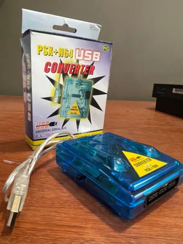 Revenda! 10 adaptadores psx n64 conectar controle PlayStation Nintendo 64 no pc