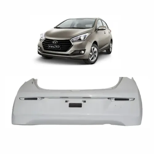 parachoque traseiro hb20 hatch 2016 a 2019 usado original