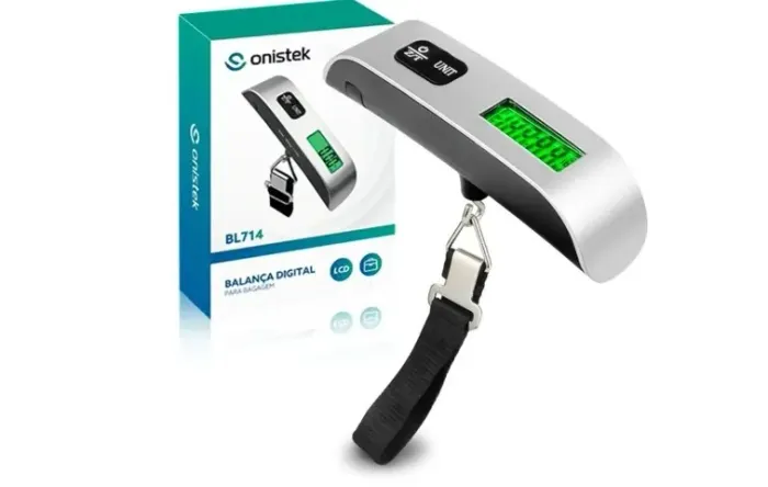 Balança Digital de Gancho para Mala de Viagem 50Kg