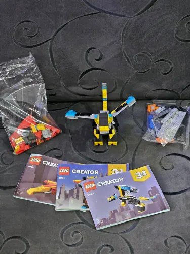 Lego 3 em 1 incompleto