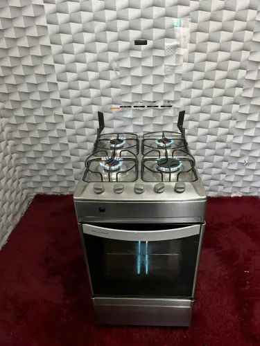 Fogão Brastemp clean 4 bocas inox lindo