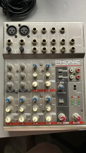Mixer Phonic AM1055FX Mesa de som 10 Canais