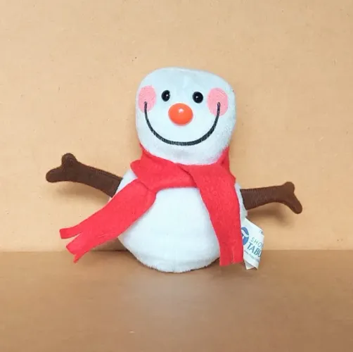 brinquedo - pelúcia boneco de neve branco do Shopping Taboão (usada)