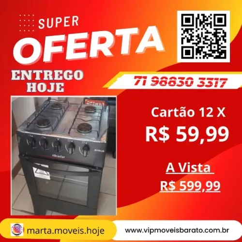Fogão - Oportunidade - Entrega Imediata -Pague ao receber 