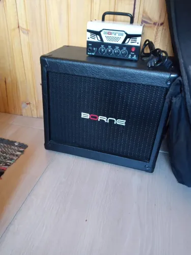 Amplificador Borne mob t30 com gabinete mob110 aceito trocas