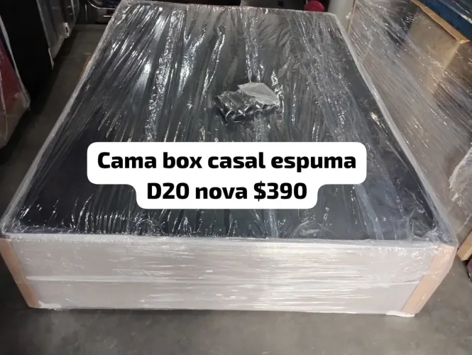 Cama Box de espuma e mola