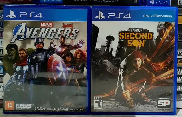 Jogos Ps4 Combo Avengers (Vingadores)+ Infamous Second Son 