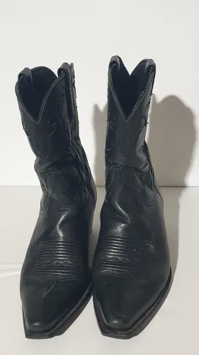 Bota country feminina couro legítimo cano curto