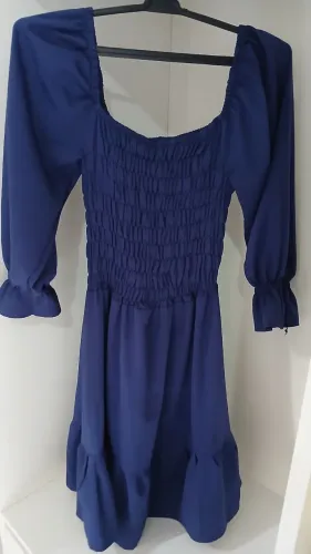 Desapego vestido azul marinho p 25 reais