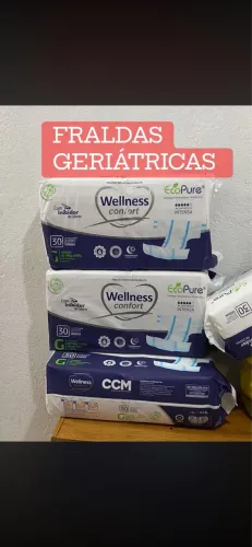 Fraldas Geriátricas, tenho quase 4 Pacotes