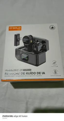 Microfone de Lapela profissional com cancelamento de ruídos 