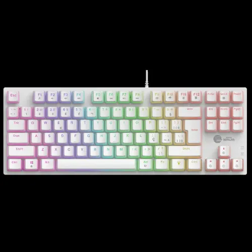Teclado mecânico branco novo rgb