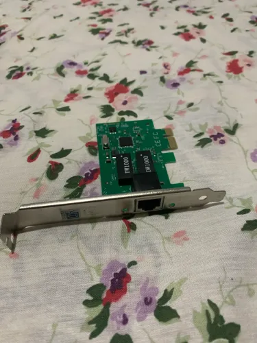 Placa de Rede PCI Express (Ethernet RJ45) - Funcionando