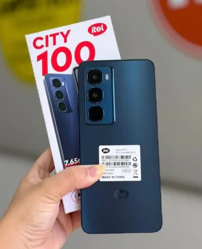 Telefone Toop e Barato - ITEL A100 City 100 - Azul 256/4 Global