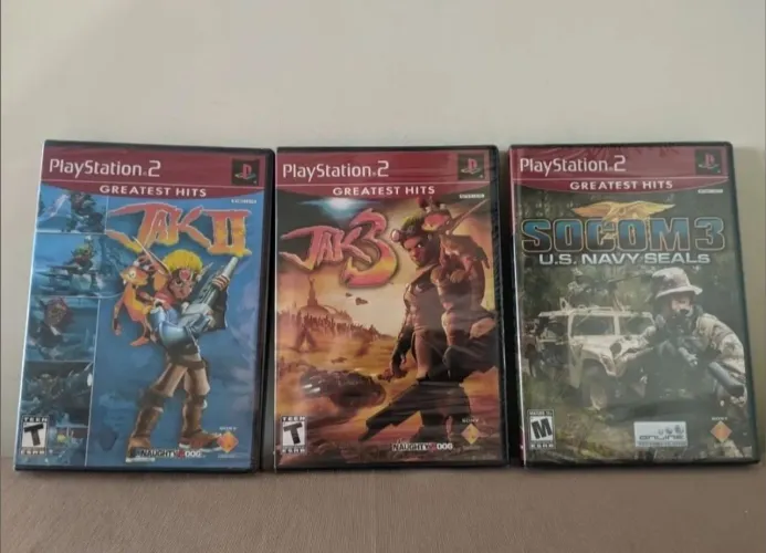 Jogos PS2 Jack II, Jack 3 e SOCOM 3 LACRADOS