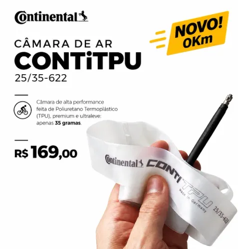 Câmara Continental ContiTPU 25/35-622 35g Nova 0Km