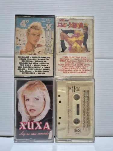 4 Fitas K7 da Xuxa Antigas (Originais Novinhas)