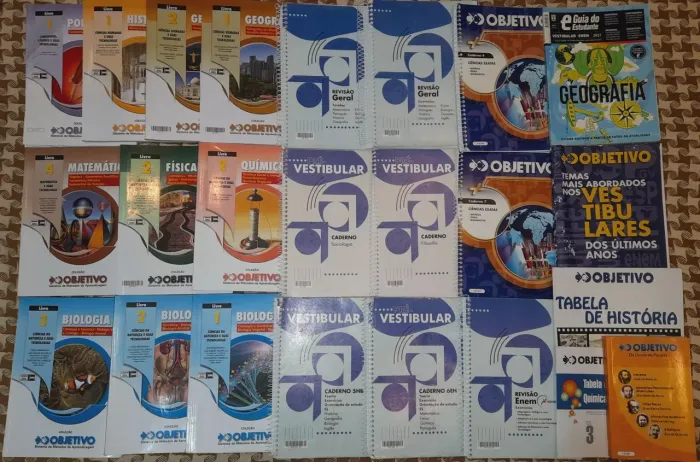 COLEÇÃO OBJETIVO VESTIBULARES + BRINDES