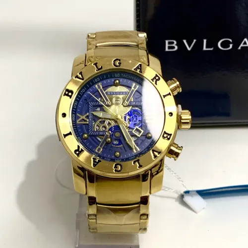 Relógio Bvlgari turbilhão dourado novo