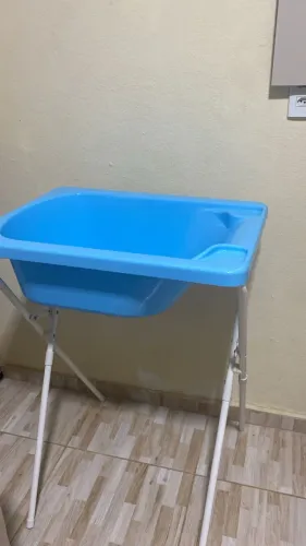 Banheira azul está novo