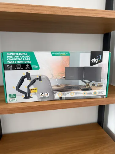 Suporte articulado para monitor duplo